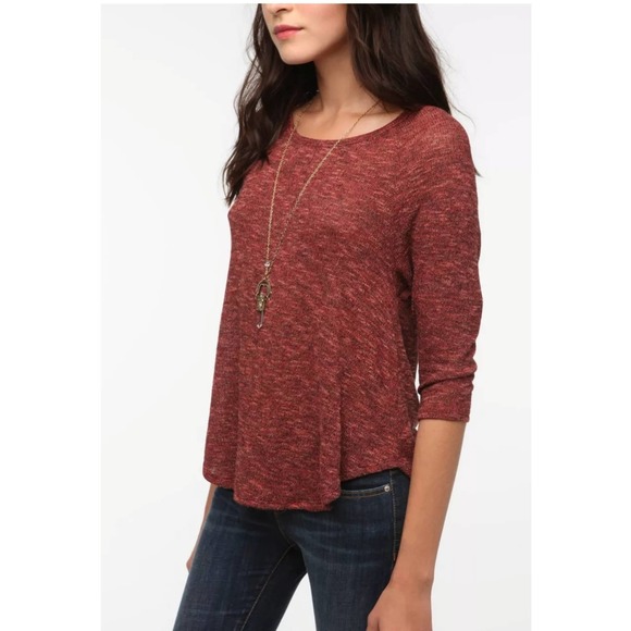 Y2K Vibes Anthropologie Knit Slouch Raglan Sweater Medium Lightweight Women's - Picture 2 of 7